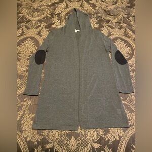 French Laundry Gray Patted Elbow Sweater Size M Great Condition!